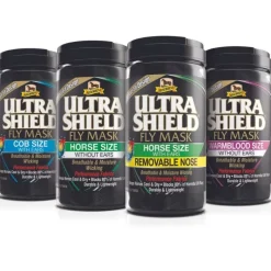 Absorbine Masques Anti-Mouches^UltraShield Fly Mask - avec Protège-Nez Amovible - Masque Anti-Insecte