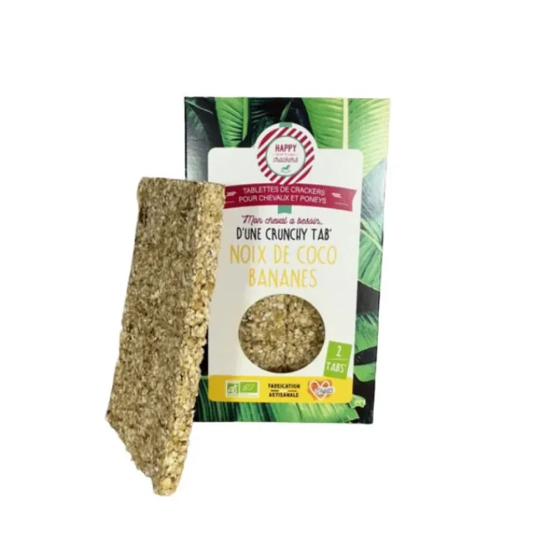 Happy Crackers Friandises^Crunchy Tabs' Banane Noix de Coco
