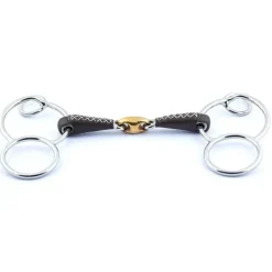 Jump'In Mors Double Brisure|Mors Pessoa, Mors Pelham^Mors Pessoa Allemand Double Brisure Recouvert de Cuir