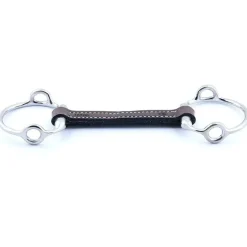 Jump'In Mors Releveurs|Mors Caoutchouc, Mors Cuir^Mors Releveur en Cuir Droit