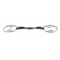 Jump'In Mors Double Brisure|Autres Types D’Embouchures^Mors Trois Effets Blue Steel Double Brisure