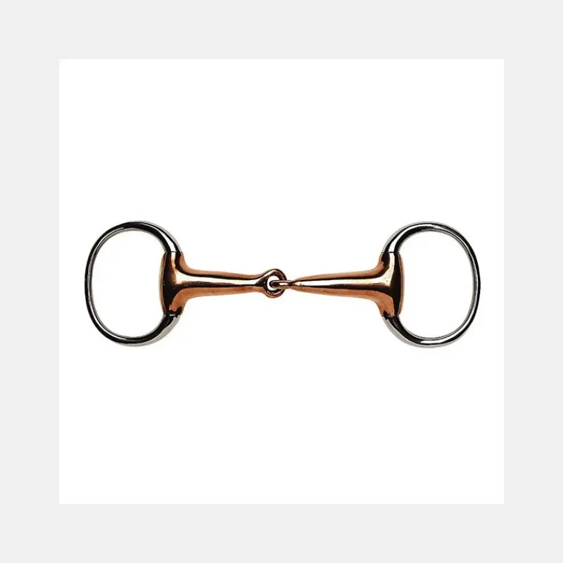 Mors Cuivre|Mors À Olives^Mors à olives à simple brisure, en cuivre, gros canons