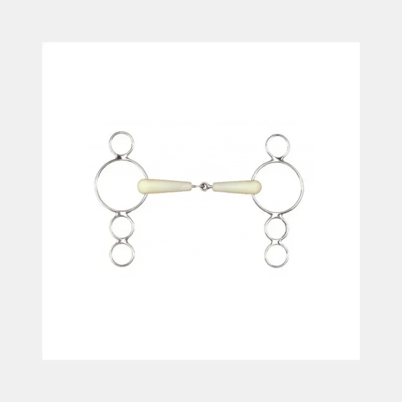Happy Mouth Mors Pessoa, Mors Pelham|Mors Simples^Mors Cheval Pessoa 4 anneaux à simple brisure en résine