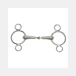 Autres Types D’Embouchures|Mors Pessoa, Mors Pelham^Mors Pessoa 3 anneaux à simple brisure en résine