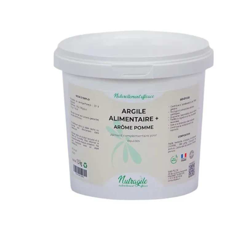 Nutragile Ulcères, Acidité Gastrique|Flore Intestinale, Pré/Probiotiques^Argile Alimentaire+ goût Pomme